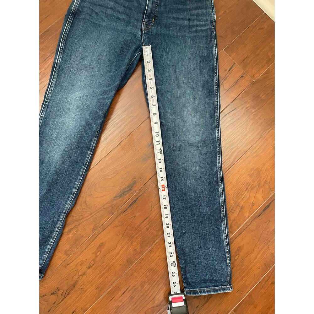 Madewell Slim Straight Hammond Blue High Rise Jeans Denim Women’s Size 30 - Picture 13 of 13